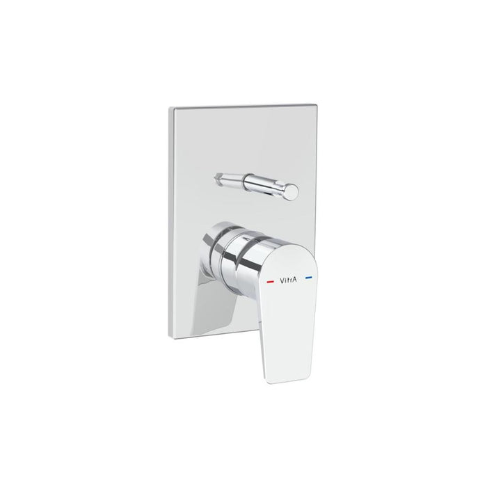 VitrA Flow Square Integrated Bath Mixer Valve - Unbeatable Bathrooms