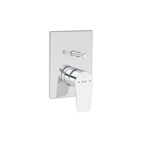 VitrA Flow Square Integrated Bath Mixer Valve - Unbeatable Bathrooms