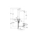 VitrA Flow Square Tall Basin Mixer w/Waste Lever - Unbeatable Bathrooms