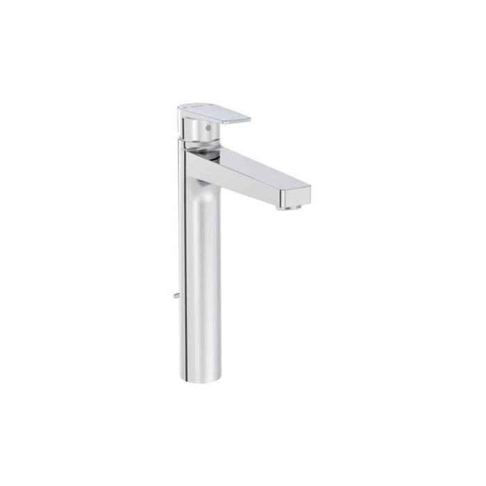 VitrA Flow Square Tall Basin Mixer w/Waste Lever - Unbeatable Bathrooms