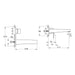 VitrA Flow Square Wall Mounted Basin Mixer - Unbeatable Bathrooms