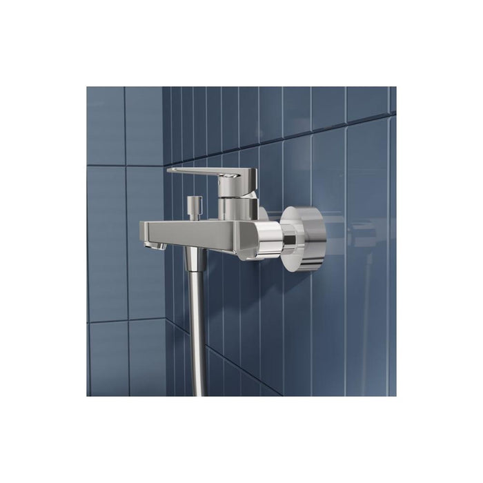 VitrA Flow Square Wall Mounted Bath/Shower Mixer - Unbeatable Bathrooms