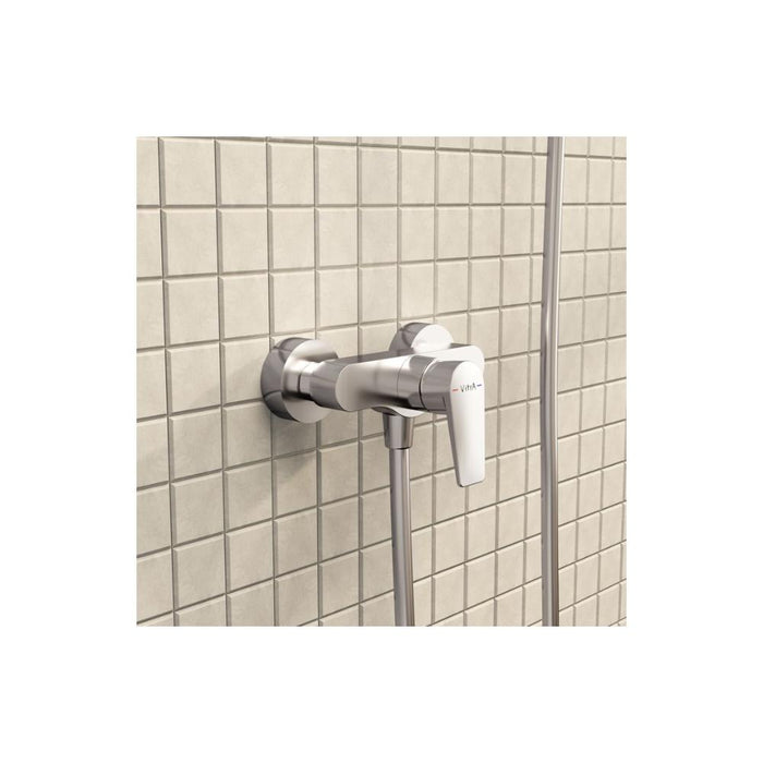 VitrA Flow Square Wall Mounted Shower Mixer - Unbeatable Bathrooms