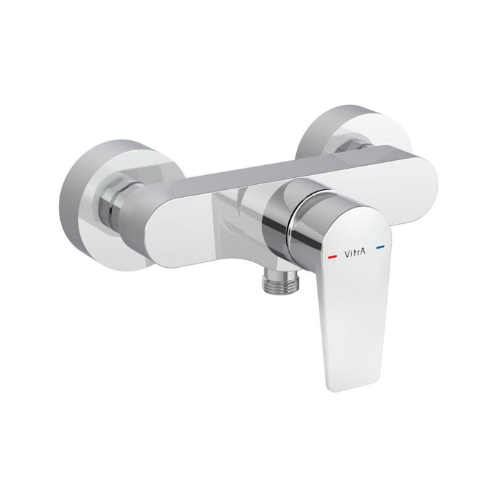 VitrA Flow Square Wall Mounted Shower Mixer - Unbeatable Bathrooms