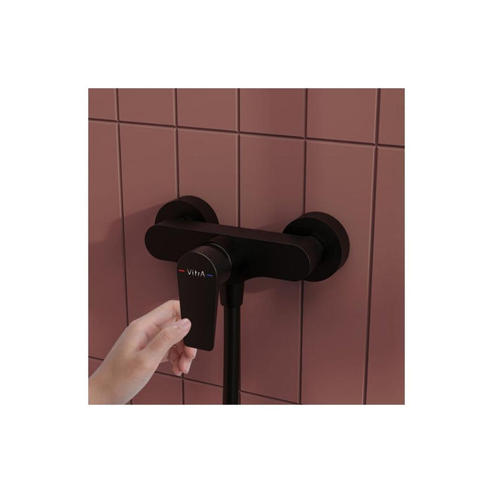 VitrA Flow Square Wall Mounted Shower Mixer - Unbeatable Bathrooms