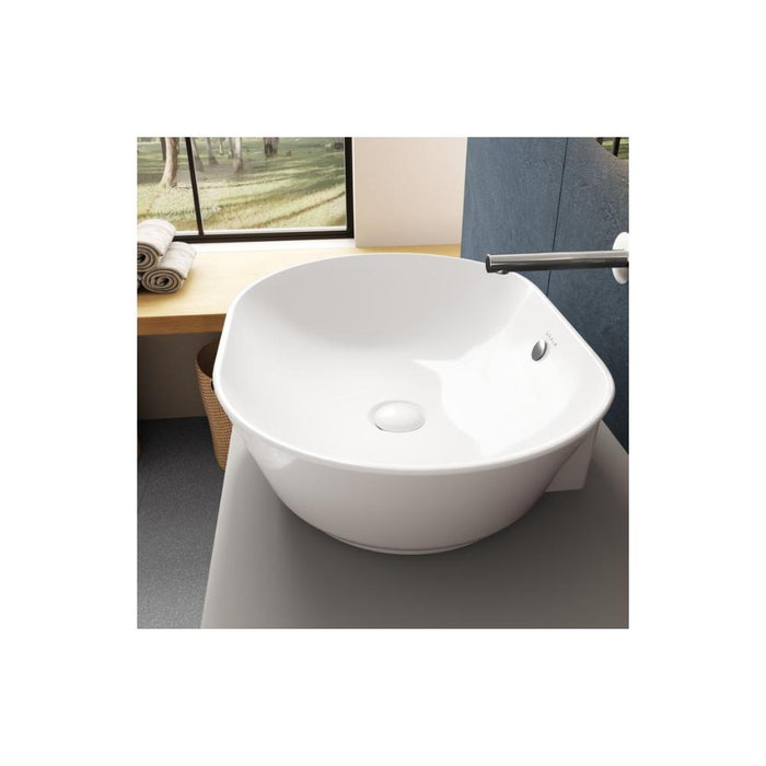 VitrA Geo Basin with Overflow - White - Unbeatable Bathrooms