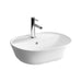 VitrA Geo Basin with Overflow - White - Unbeatable Bathrooms
