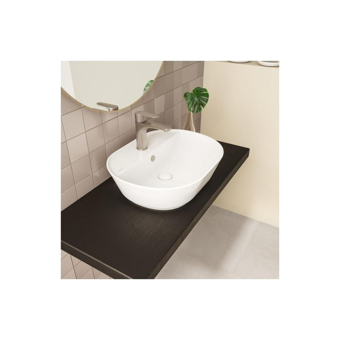 VitrA Geo Basin with Overflow - White - Unbeatable Bathrooms