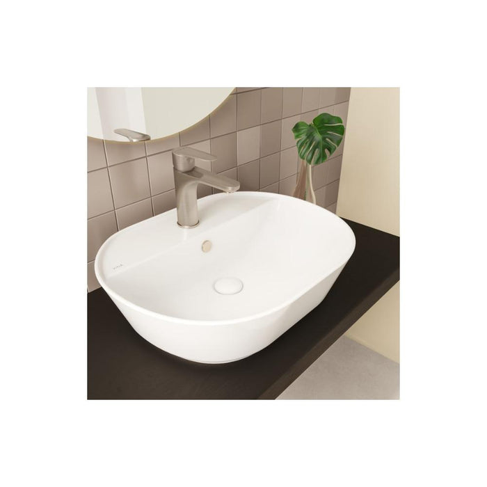 VitrA Geo Basin with Overflow - White - Unbeatable Bathrooms