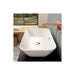 VitrA Geo Basin with Overflow - White - Unbeatable Bathrooms