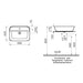 VitrA Geo Basin (No Overflow) - White - Unbeatable Bathrooms