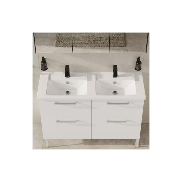 VitrA Integra Vanity Basin with Overflow - White - Unbeatable Bathrooms
