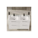 VitrA Integra Vanity Basin with Overflow - White - Unbeatable Bathrooms