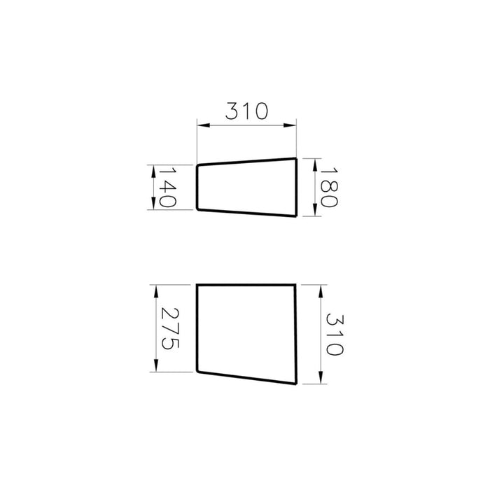 VitrA Integra Pedestal Only - White - Unbeatable Bathrooms