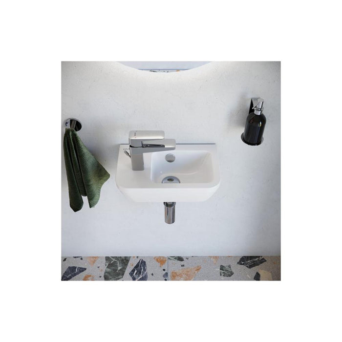VitrA Integra 370x220mm 1TH Compact Basin (No Overflow) - White - Unbeatable Bathrooms