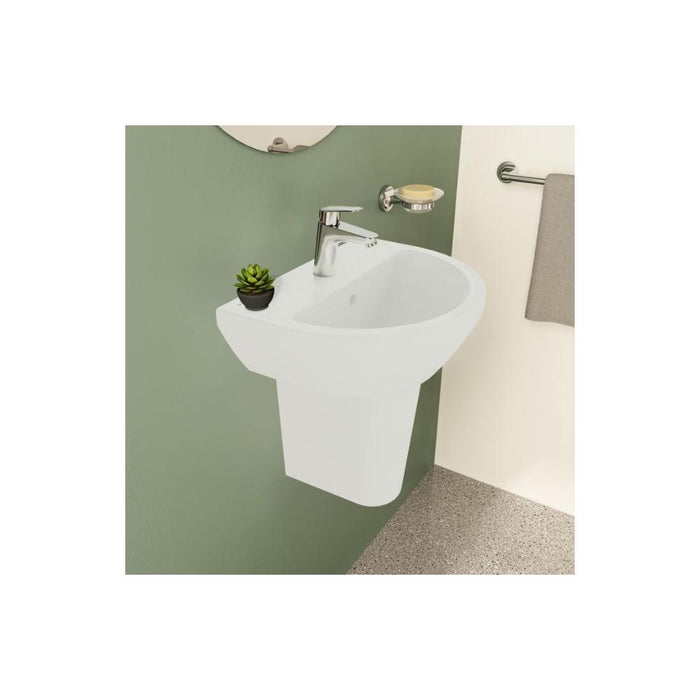 VitrA Integra 1TH Basin with Overflow - White - Unbeatable Bathrooms