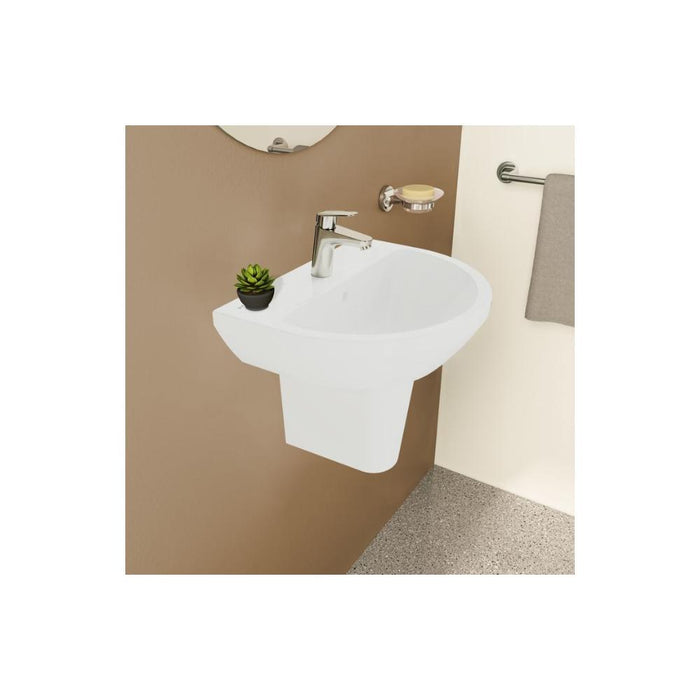 VitrA Integra 1TH Basin with Overflow - White - Unbeatable Bathrooms