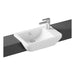 VitrA Integra 550x370mm 1TH Semi Recessed Basin (RH) - White - Unbeatable Bathrooms