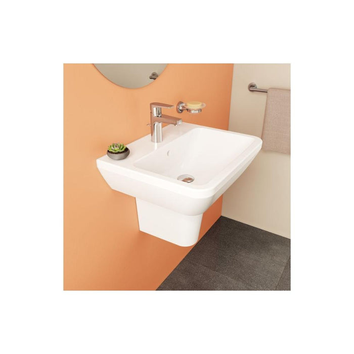VitrA Integra 1TH Basin with Overflow - White - Unbeatable Bathrooms