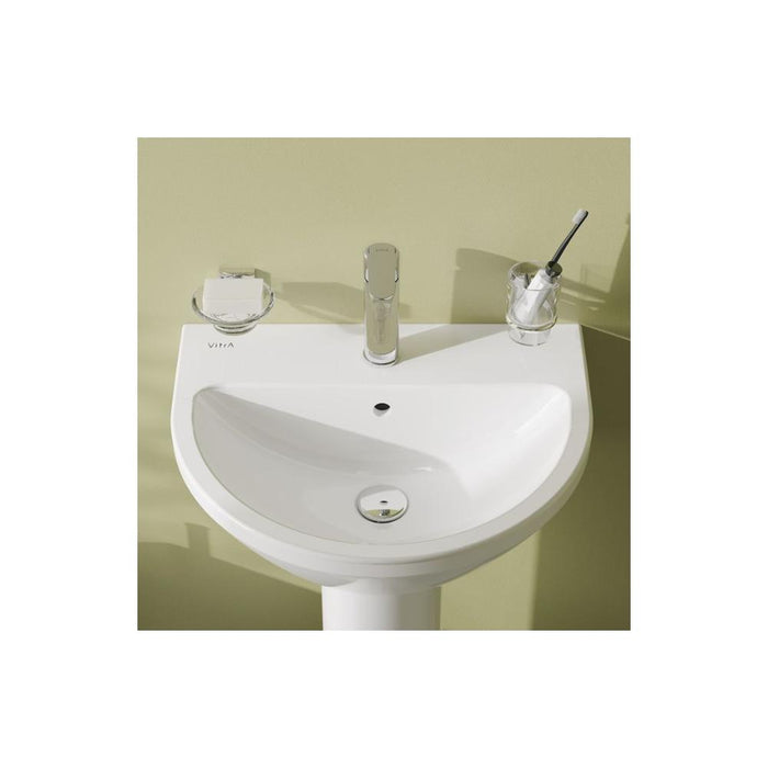VitrA Integra 1TH Basin with Overflow - White - Unbeatable Bathrooms