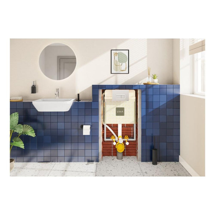 VitrA Integra 1TH Semi Recessed Basin - White - Unbeatable Bathrooms