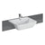 VitrA Integra 1TH Semi Recessed Basin - White - Unbeatable Bathrooms