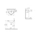 VitrA Integra 1TH Semi Recessed Basin - White - Unbeatable Bathrooms