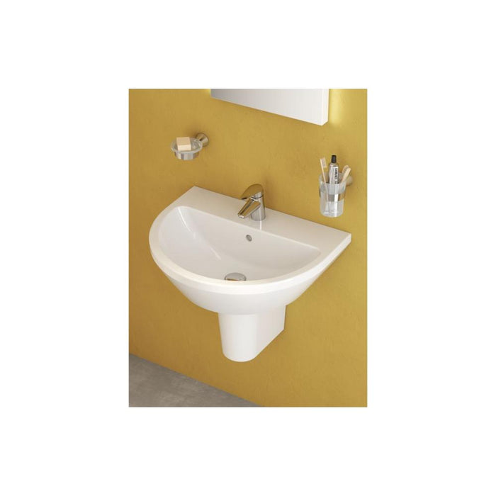 VitrA Integra 1TH Basin with Overflow - White - Unbeatable Bathrooms