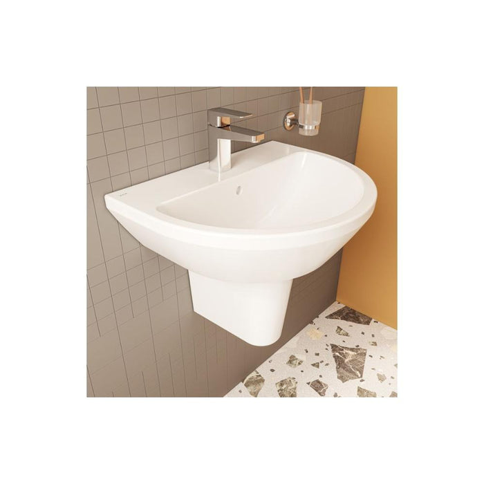 VitrA Integra 1TH Basin with Overflow - White - Unbeatable Bathrooms