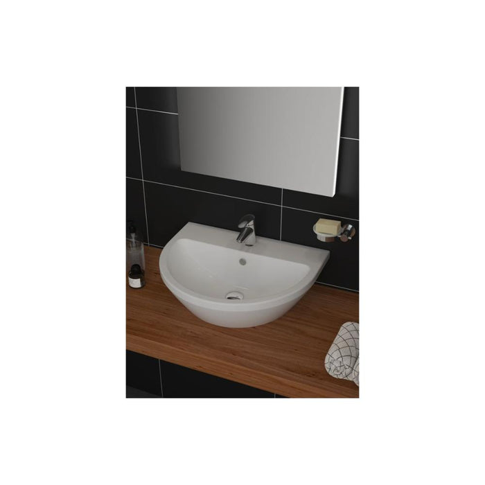 VitrA Integra 1TH Basin with Overflow - White - Unbeatable Bathrooms