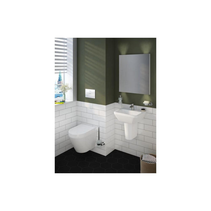 VitrA Integra Compact Basin with Overflow - White - Unbeatable Bathrooms