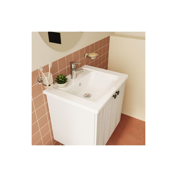 VitrA Integra Vanity Basin with Overflow - White - Unbeatable Bathrooms