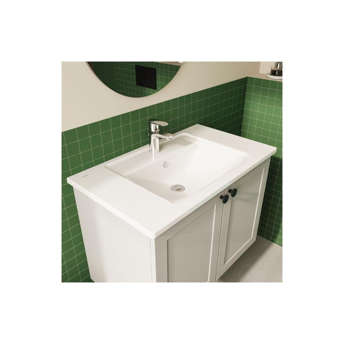 VitrA Integra Vanity Basin with Overflow - White - Unbeatable Bathrooms