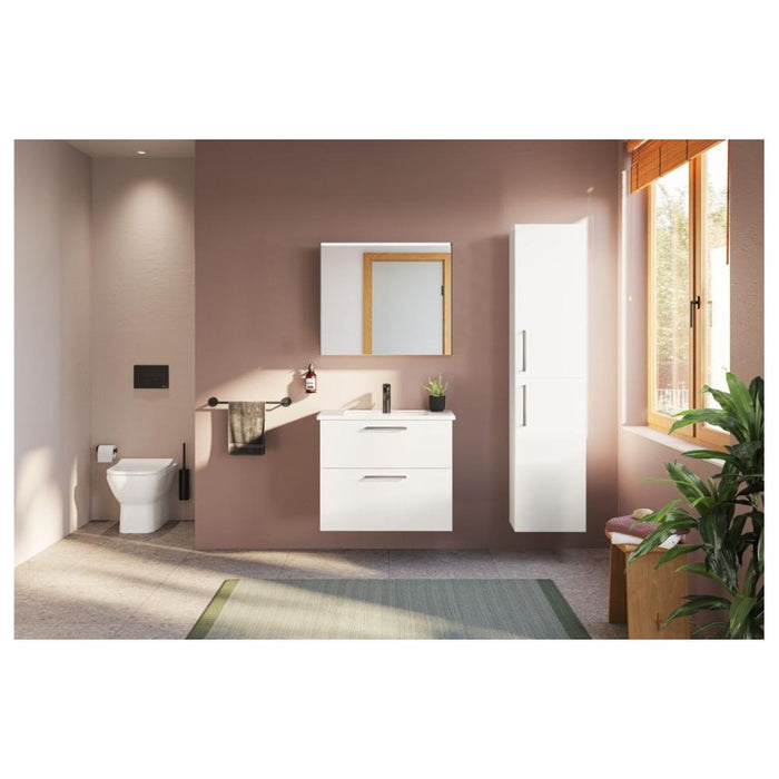 VitrA Integra Vanity Basin with Overflow - White - Unbeatable Bathrooms