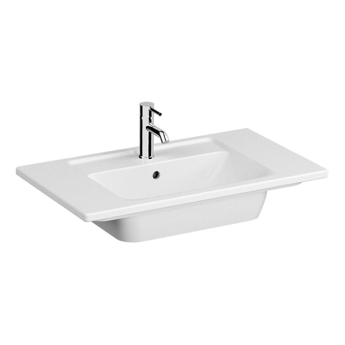 VitrA Integra Vanity Basin with Overflow - White - Unbeatable Bathrooms