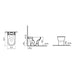 VitrA Integra Rimless Open Back Close Coupled Pan Only - White - Unbeatable Bathrooms