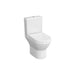 VitrA Integra Rimless Open Back Close Coupled Pan Only - White - Unbeatable Bathrooms