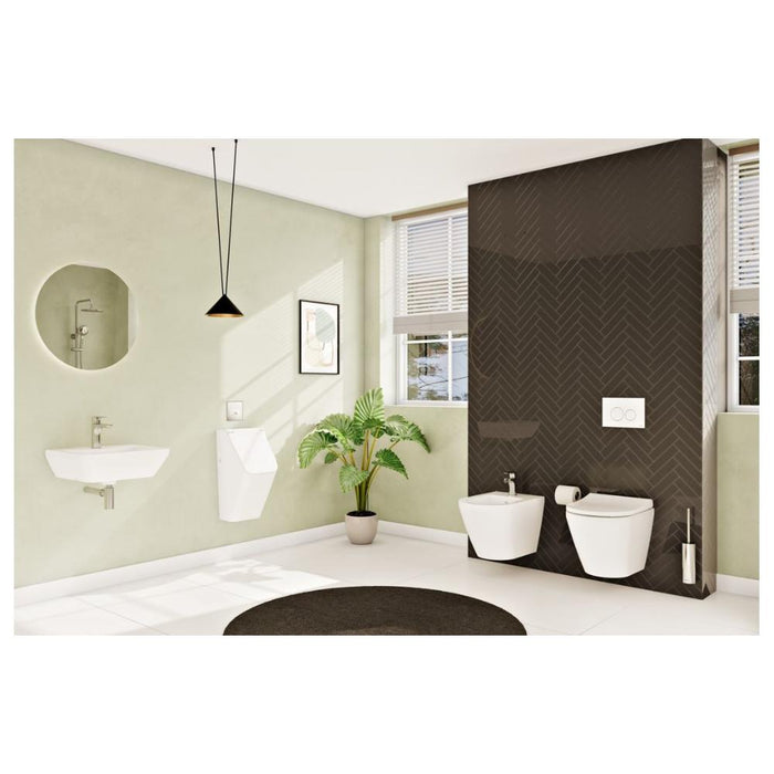 VitrA Integra Rimless Short Projection Wall Hung Pan Only - White - Unbeatable Bathrooms