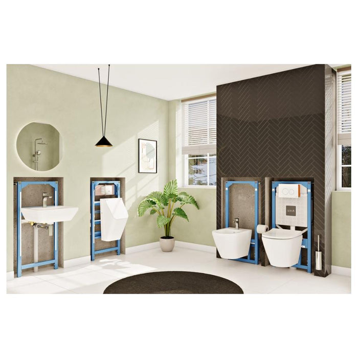 VitrA Integra Rimless Short Projection Wall Hung Pan Only - White - Unbeatable Bathrooms