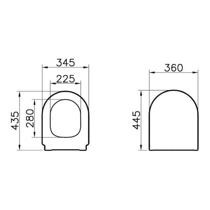 VitrA Integra Soft Close Toilet Seat - White - Unbeatable Bathrooms