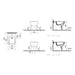 VitrA Integra Square Back to Wall Bidet - White - Unbeatable Bathrooms