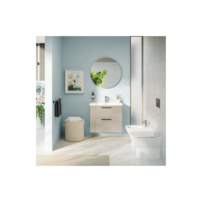 VitrA Integra Square Back to Wall Bidet - White - Unbeatable Bathrooms