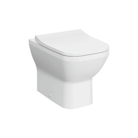 VitrA Integra Square Rimless Back to Wall Pan Only - White - Unbeatable Bathrooms