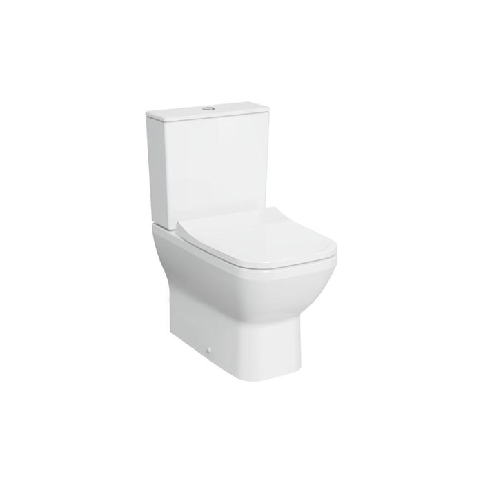 VitrA Integra Square Rimless Fully Shrouded Close Coupled Pan Only - White - Unbeatable Bathrooms