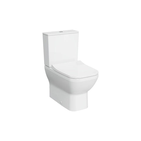 VitrA Integra Square Rimless Fully Shrouded Close Coupled Pan Only - White - Unbeatable Bathrooms