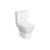 VitrA Integra Square Rimless Open Back Close Coupled Pan Only - White - Unbeatable Bathrooms