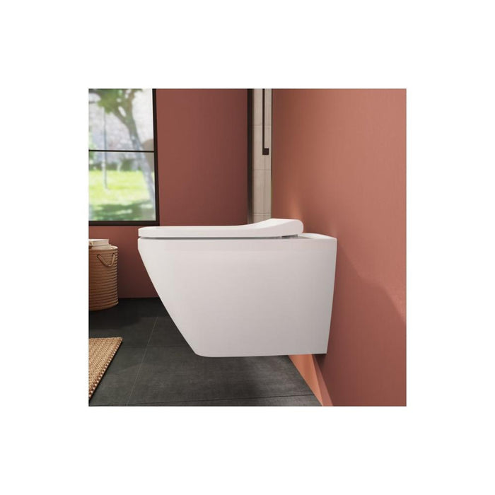 VitrA Integra Square Soft Close Slim Toilet Seat - White - Unbeatable Bathrooms