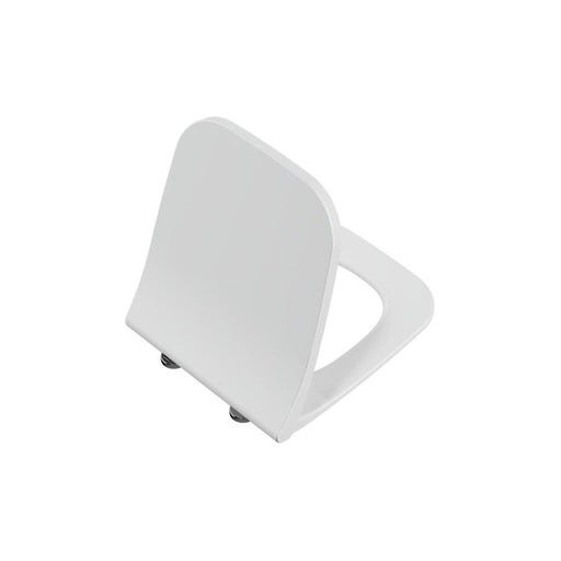 VitrA Integra Square Soft Close Slim Toilet Seat - White - Unbeatable Bathrooms