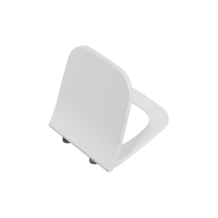 VitrA Integra Square Soft Close Slim Toilet Seat - White - Unbeatable Bathrooms