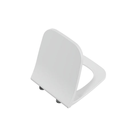 VitrA Integra Square Soft Close Slim Toilet Seat - White - Unbeatable Bathrooms